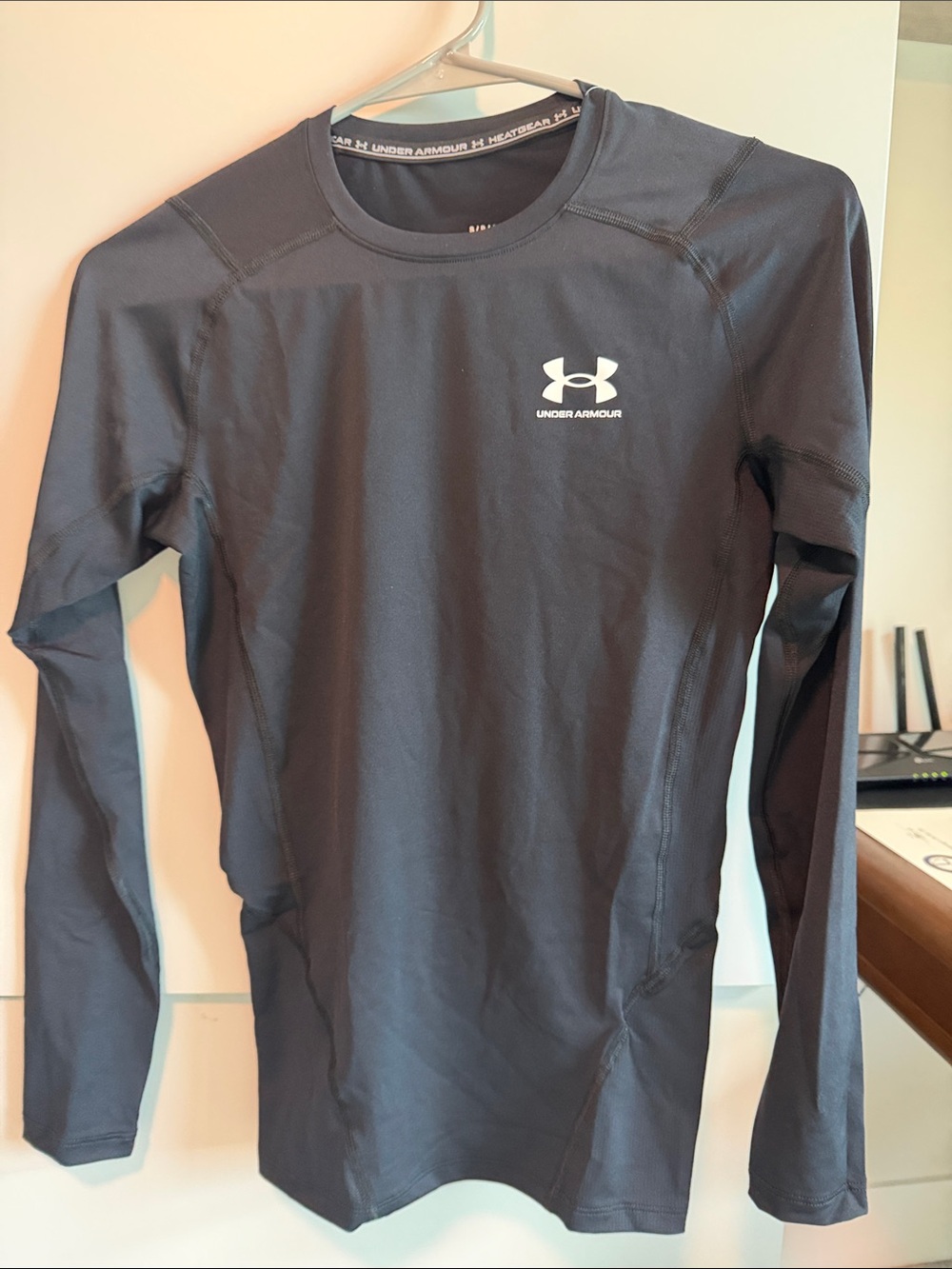 Under Armour Black Long-Sleeve HeatGear Compression Shirt
